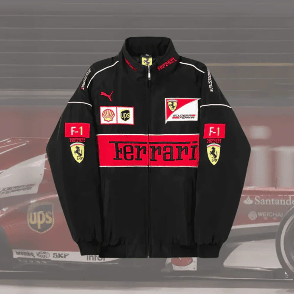 Ferrari Full Black Jacket
