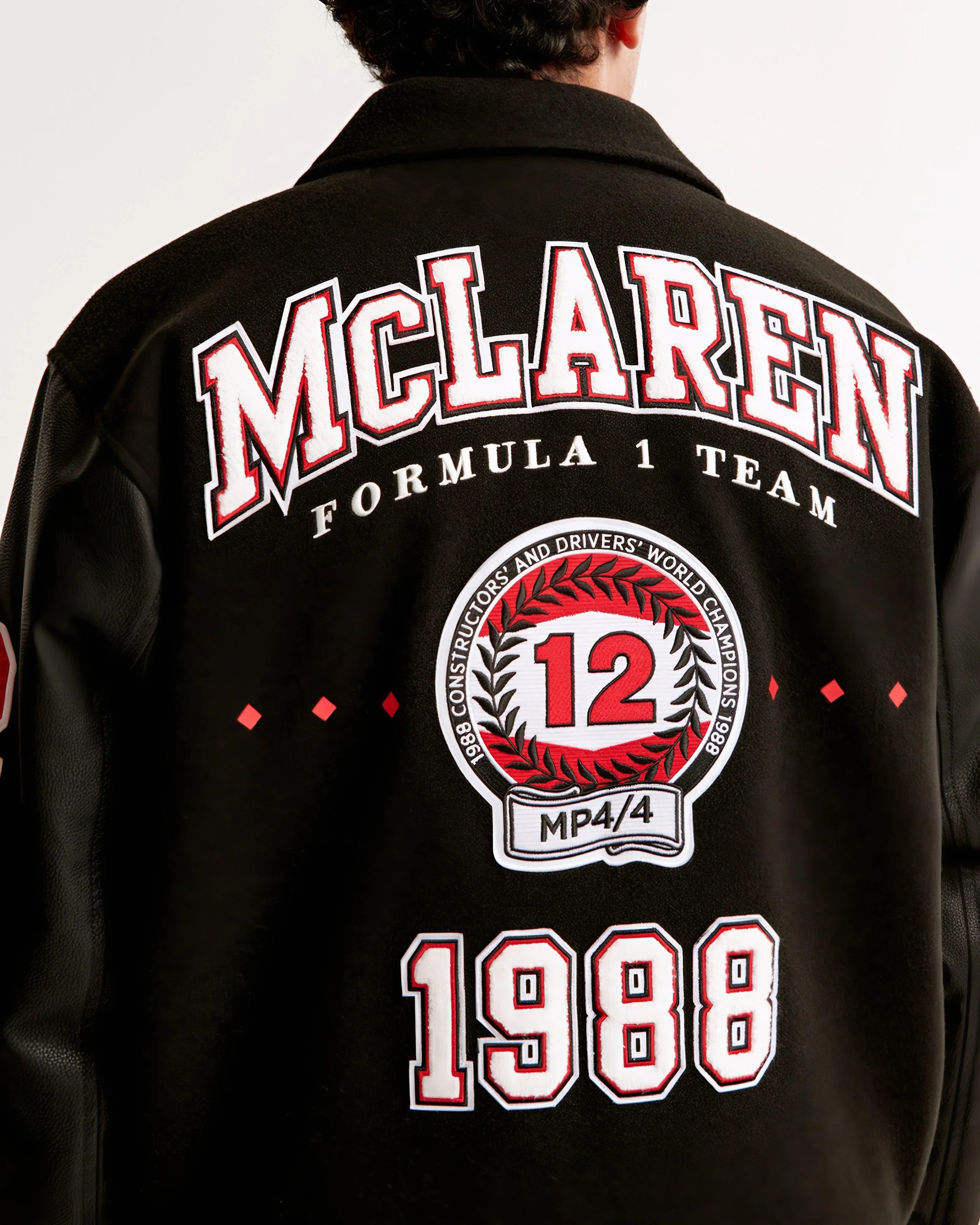 McLaren F1 Vintage Sweatshirt + Leather Jacket