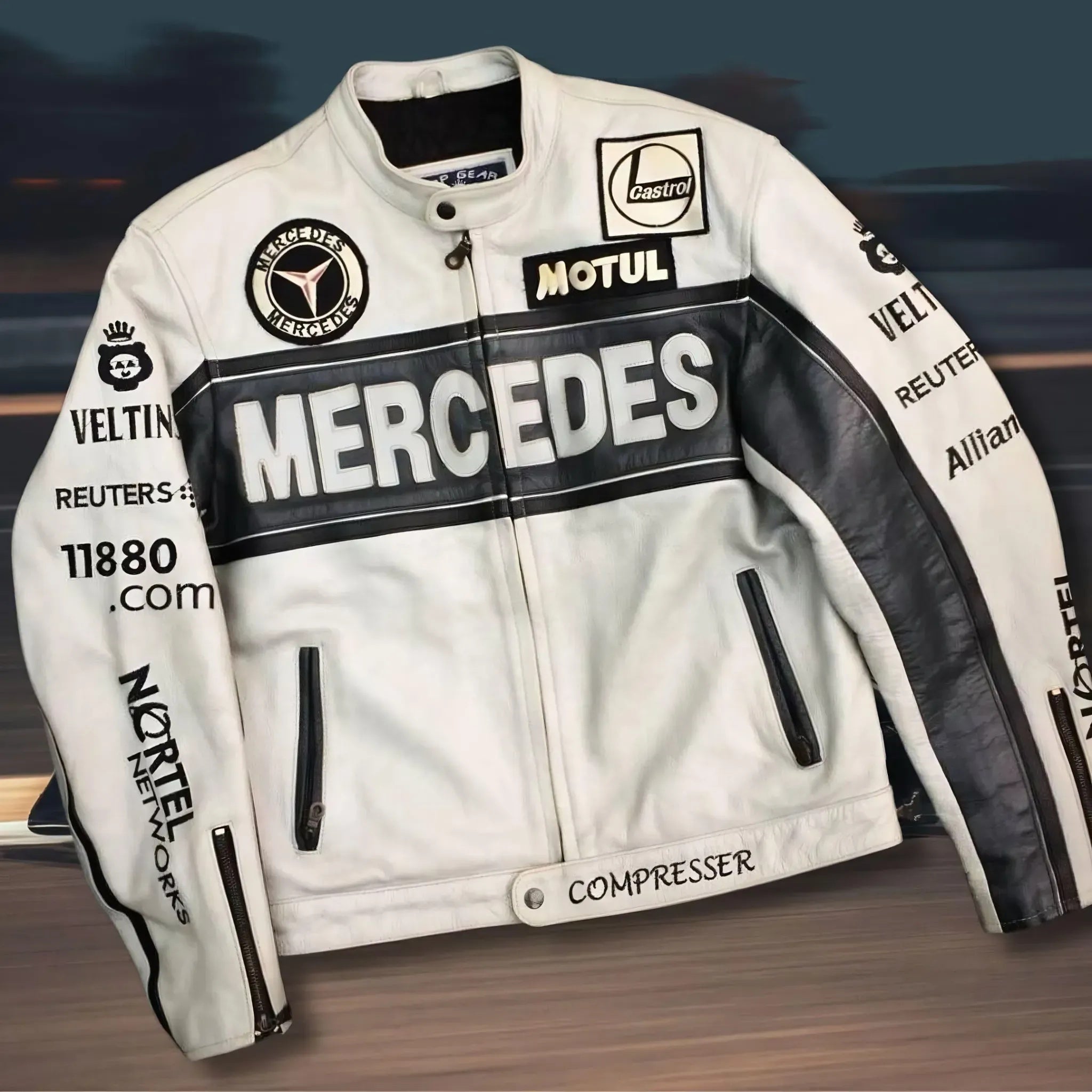 White Mercedes Jacket