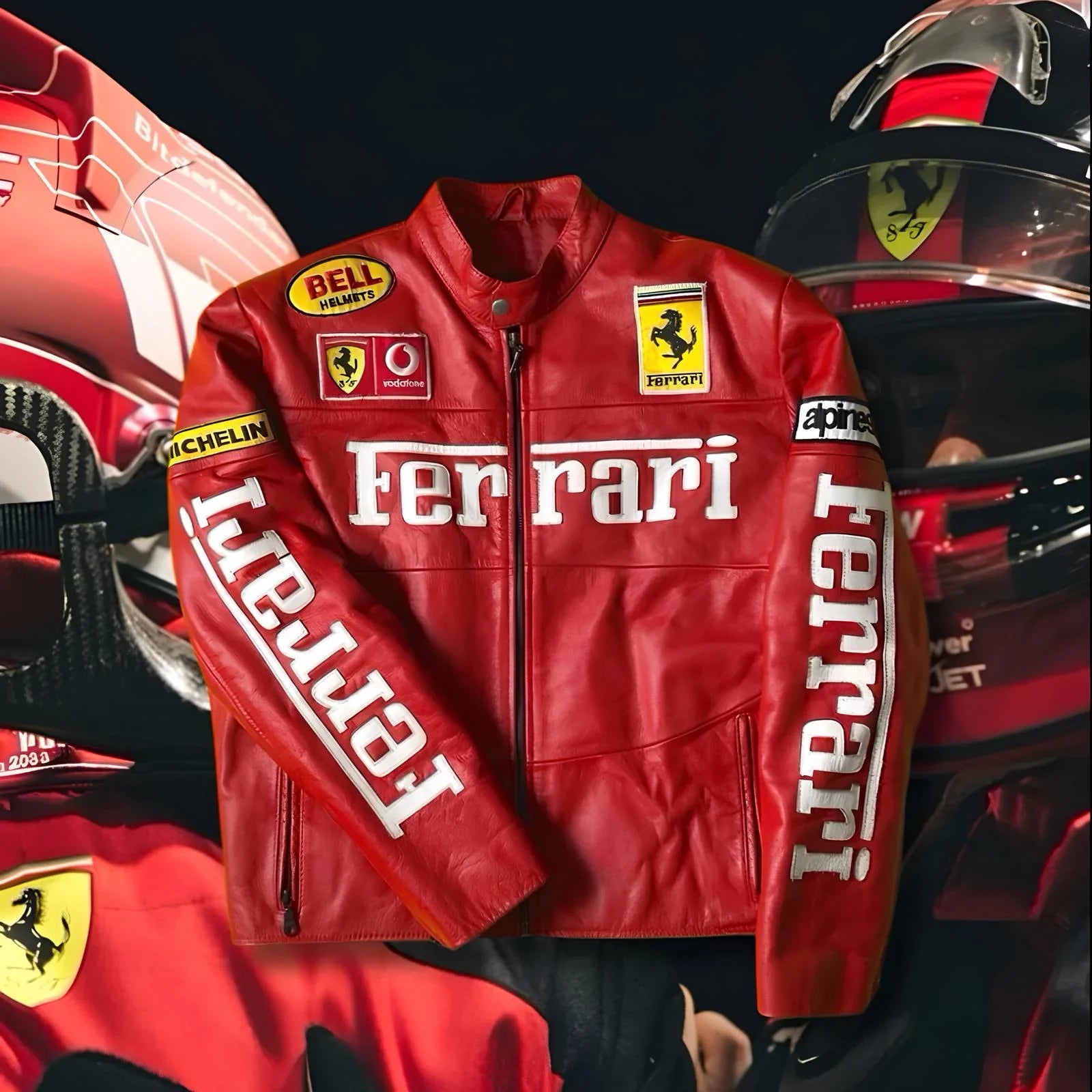 Red Ferrari Vintage Jacket