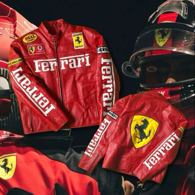 Red Ferrari Vintage Jacket