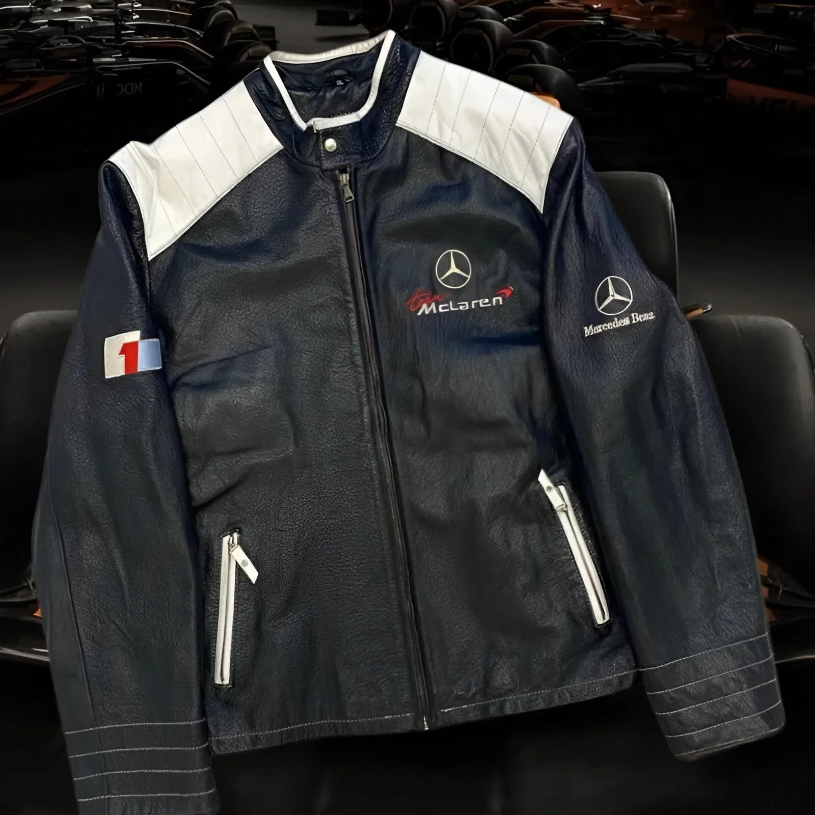 McLaren Black Vintage Leather Jacket